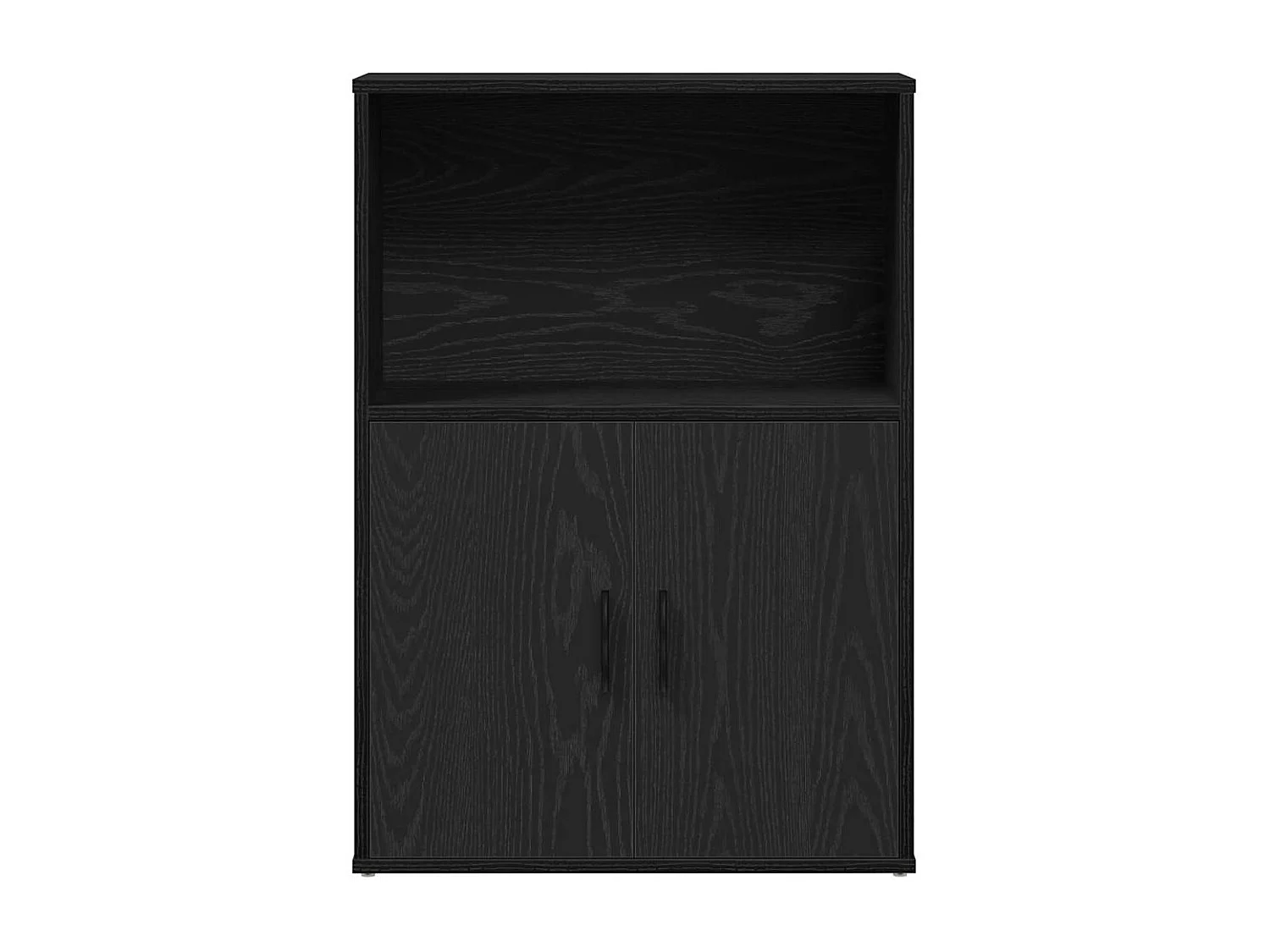 Libreria | Scaffale | Mobile di stoccaggio Rovere Nero 60x24x85 cm in Legno Multistrato