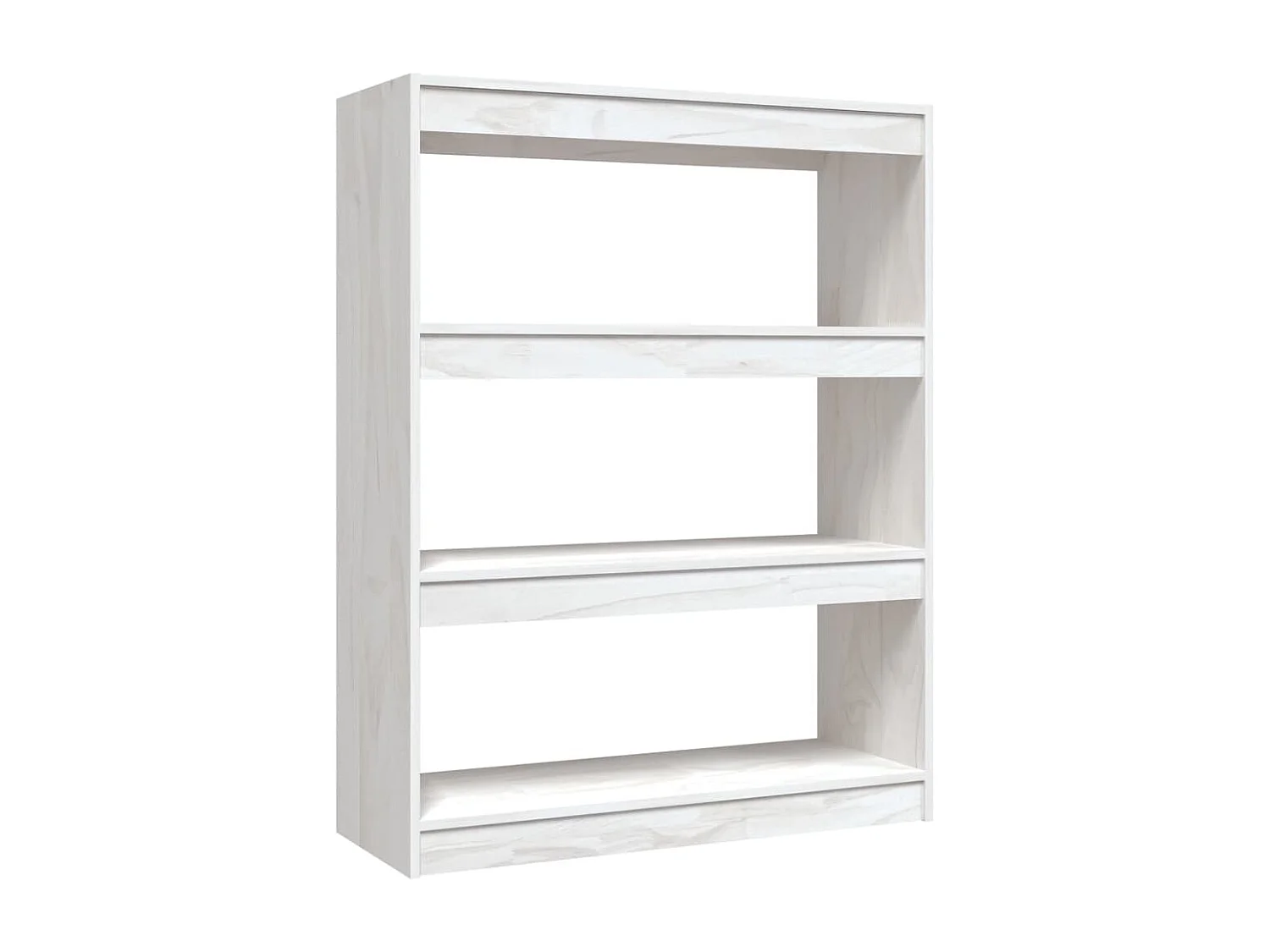 Bibliothèque | Etagère de rangement | Meuble de rangement Blanc 100x30x103 cm Pin massif