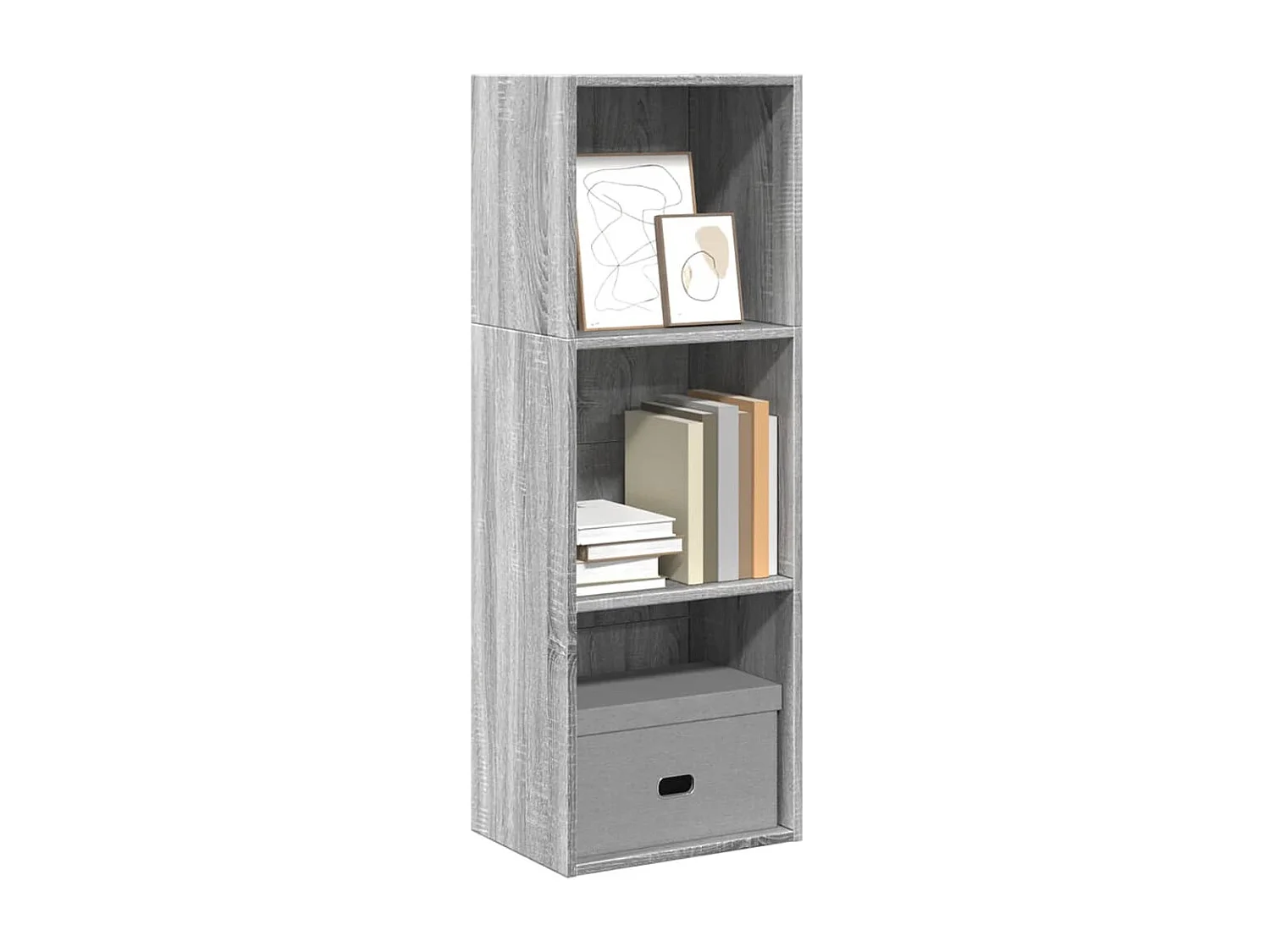 Bibliothèque | Etagère de rangement | Meuble de rangement sonoma gris 40x30x114 cm bois d'ingénierie