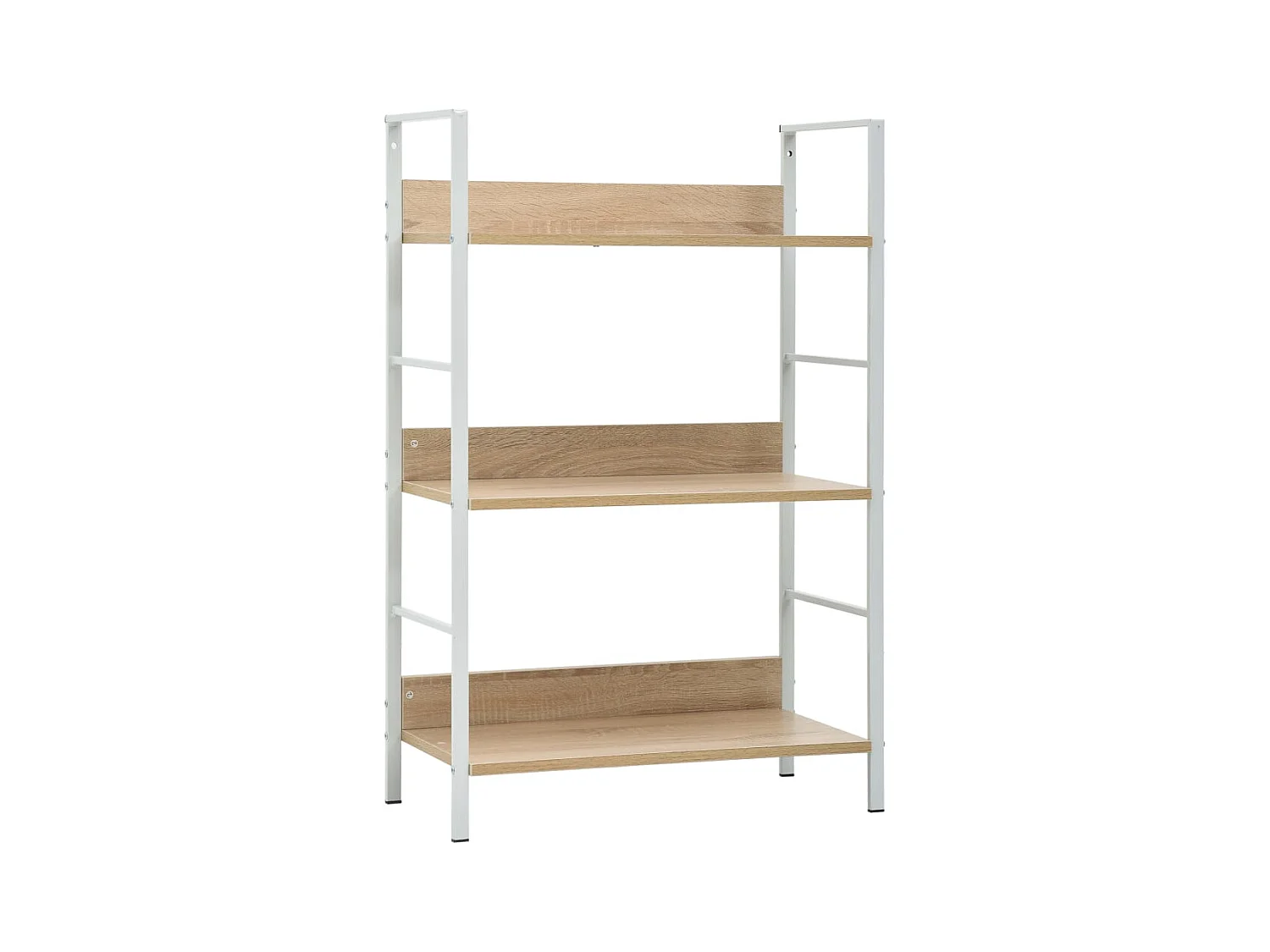 Bibliothèque | Etagère de rangement | Meuble de rangement à 3 niveaux chêne 60x27,6x90,5cm bois d'ingénierie