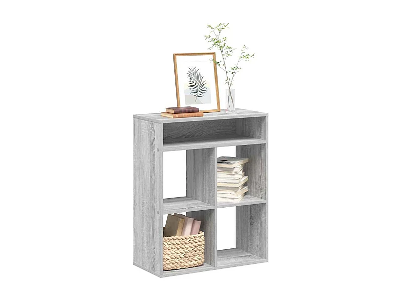 Libreria | Scaffale | Mobile di stoccaggio Grigio Sonoma 66x31x80 cm in Legno Multistrato
