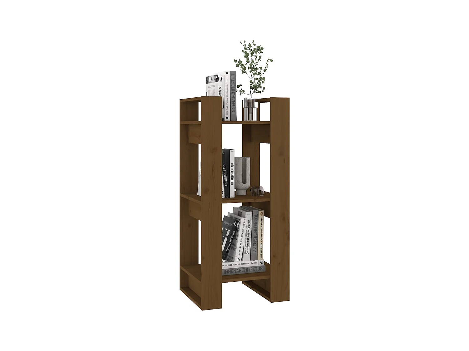 Bibliothèque | Etagère de rangement | Meuble de rangement Marron miel 41x35x91 cm Bois massif