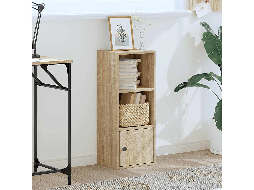 Libreria | Scaffale | Mobile di stoccaggio Rovere Sonoma 31x24x77 cm in Legno Multistrato