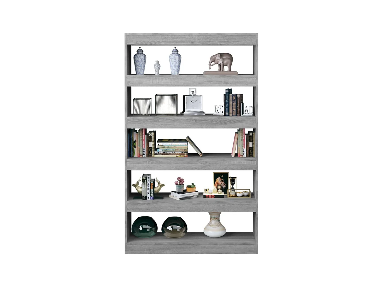 Bibliothèque | Etagère de rangement | Meuble de rangement sonoma gris 100x30x166 cm