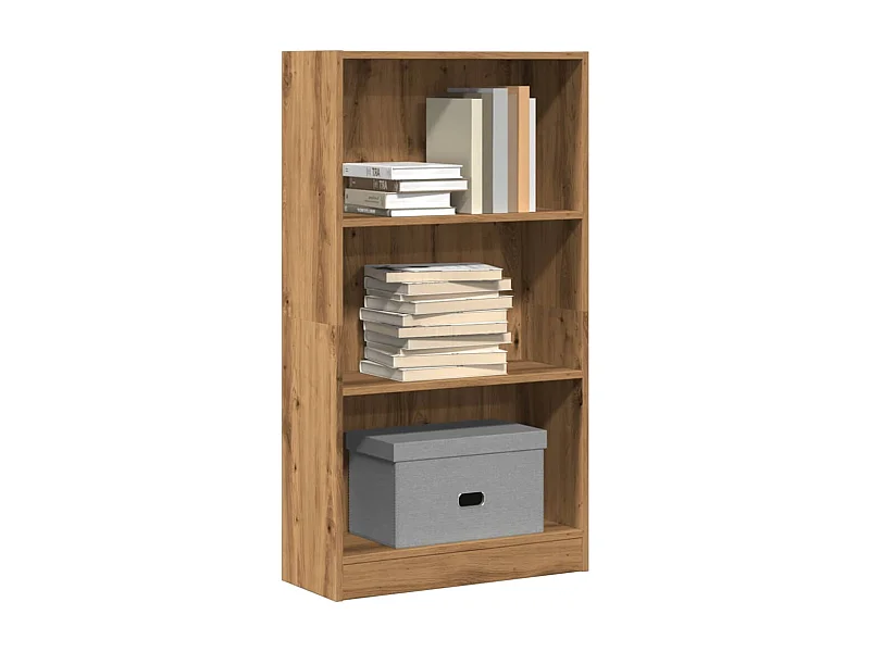 Bibliothèque | Etagère de rangement | Meuble de rangement chêne artisanal 60x24x109 cm bois d'ingénierie
