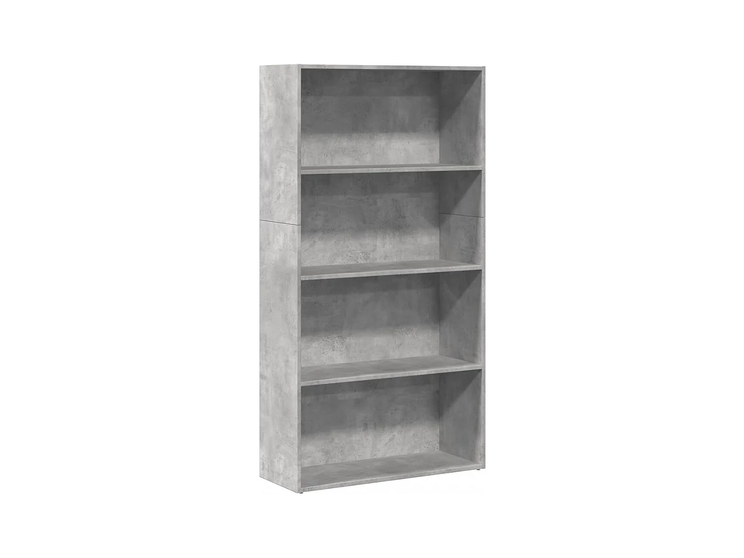 Bibliothèque | Etagère de rangement | Meuble de rangement gris béton 80x30x152 cm bois d'ingénierie