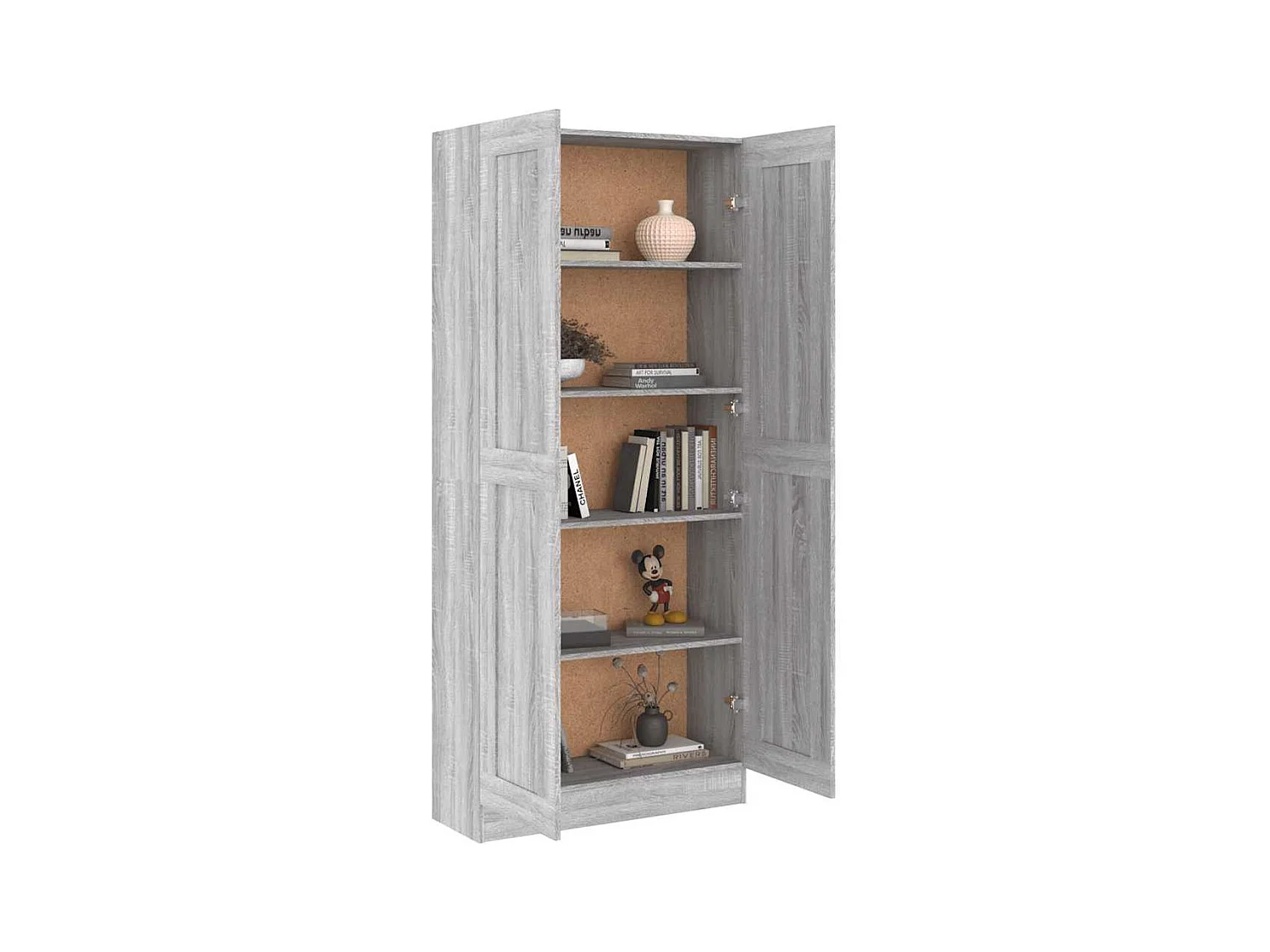 Bibliothèque | Etagère de rangement | Meuble de rangement Sonoma gris 82,5x30,5x185,5 cm Bois d'ingénierie