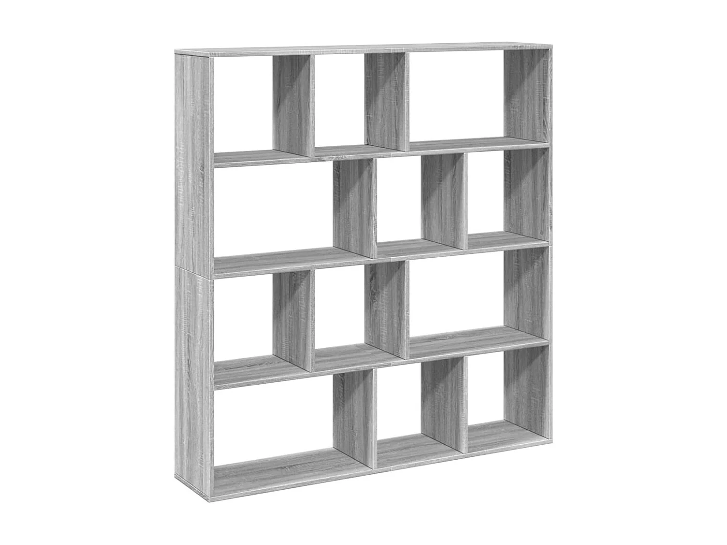Libreria | Scaffale | Mobile di stoccaggio Grigio Sonoma 132x29x141,5 cm in Legno Multistrato