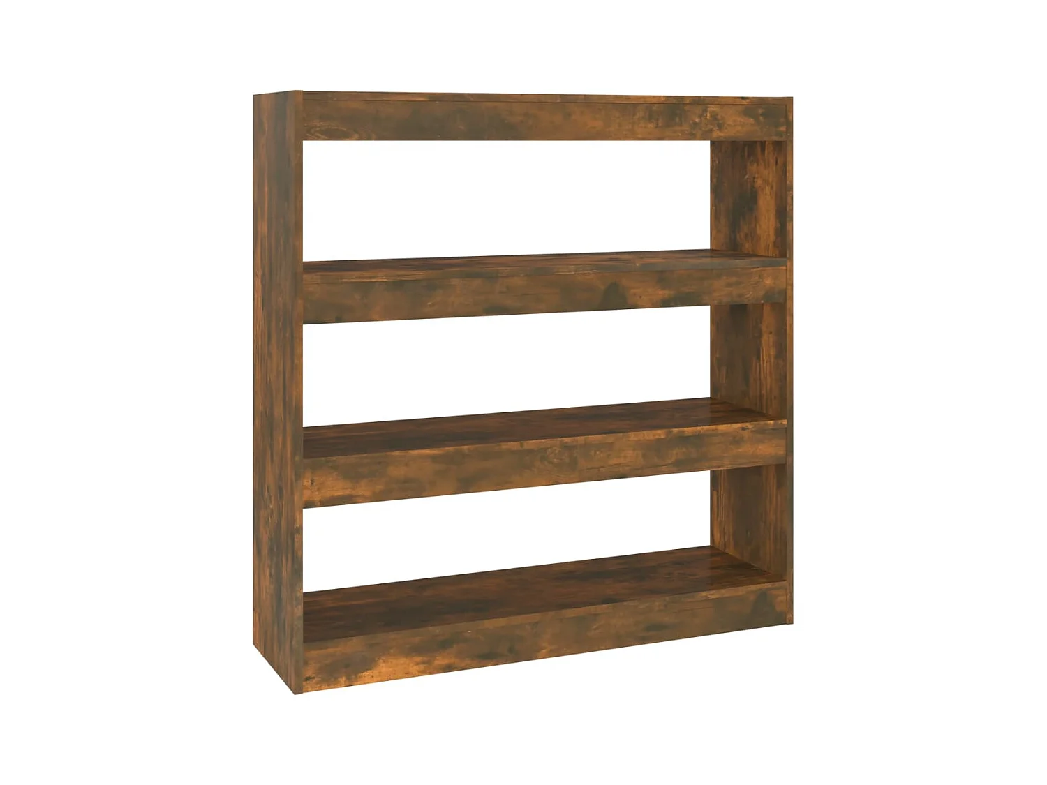 Bibliothèque | Etagère de rangement | Meuble de rangement chêne fumé 100x30x103 cm