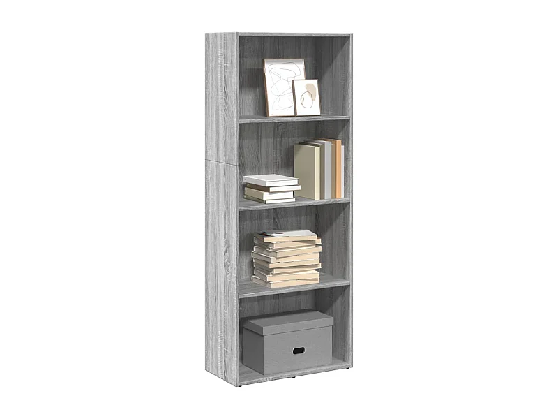 Bibliothèque | Etagère de rangement | Meuble de rangement sonoma gris 60x30x152 cm bois d'ingénierie