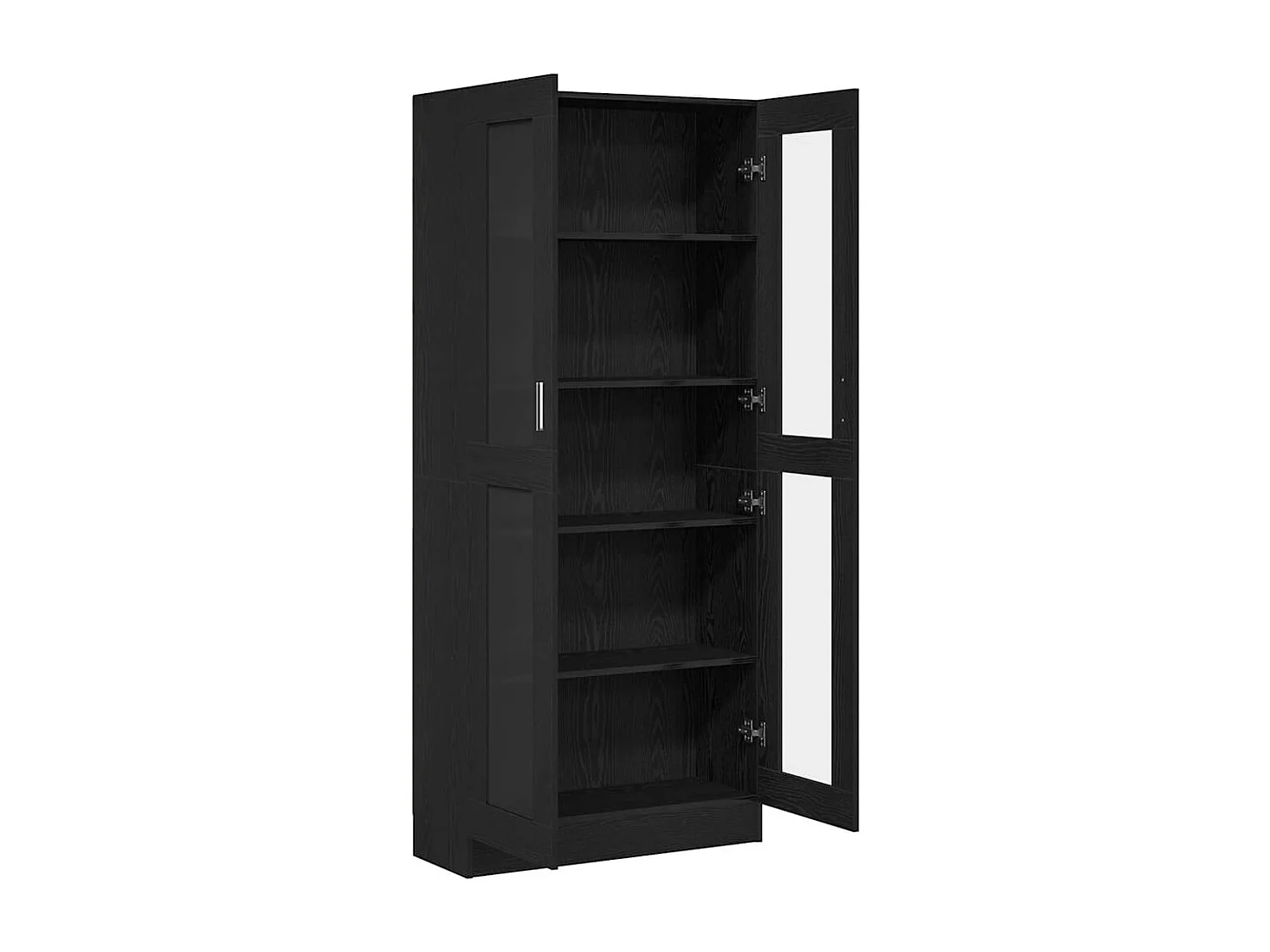 Armadi per libri | Scaffali libri | Mobili di stoccaggio 2 pz Nero Rovere 82,5x30,5x185 cm in legno ingegnerizzato