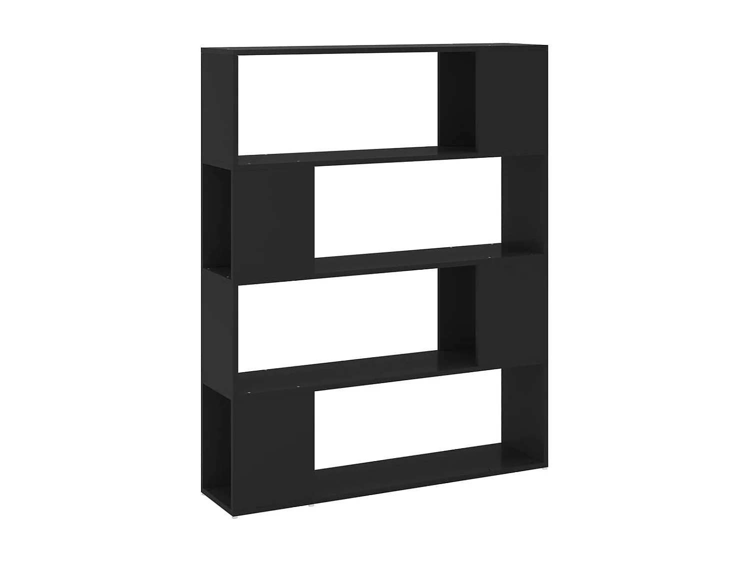 Bibliothèque | Etagère de rangement | Meuble de rangement Noir 100x24x124 cm