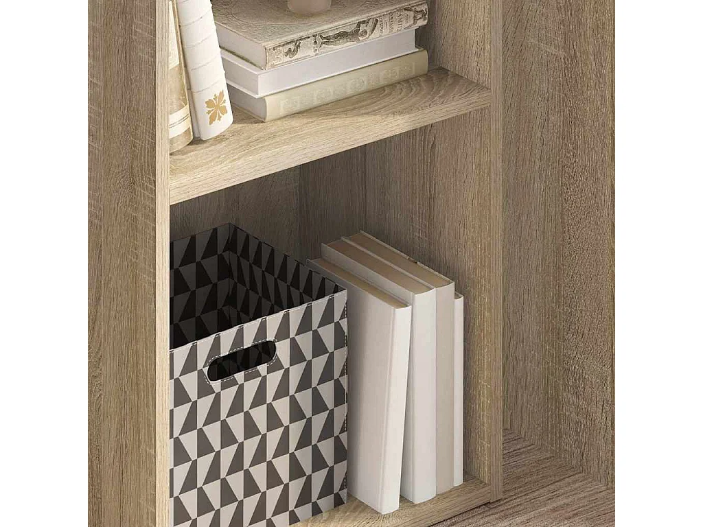 Libreria | Scaffale | Mobile di stoccaggio 5 Ripiani Rovere Sonoma 40x30x76,5cm Legno Multistrato