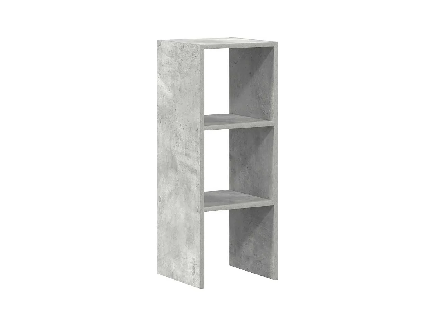 Bibliothèque | Etagère de rangement | Meuble de rangement empilable gris béton 30x30x80 cm bois d'ingénierie
