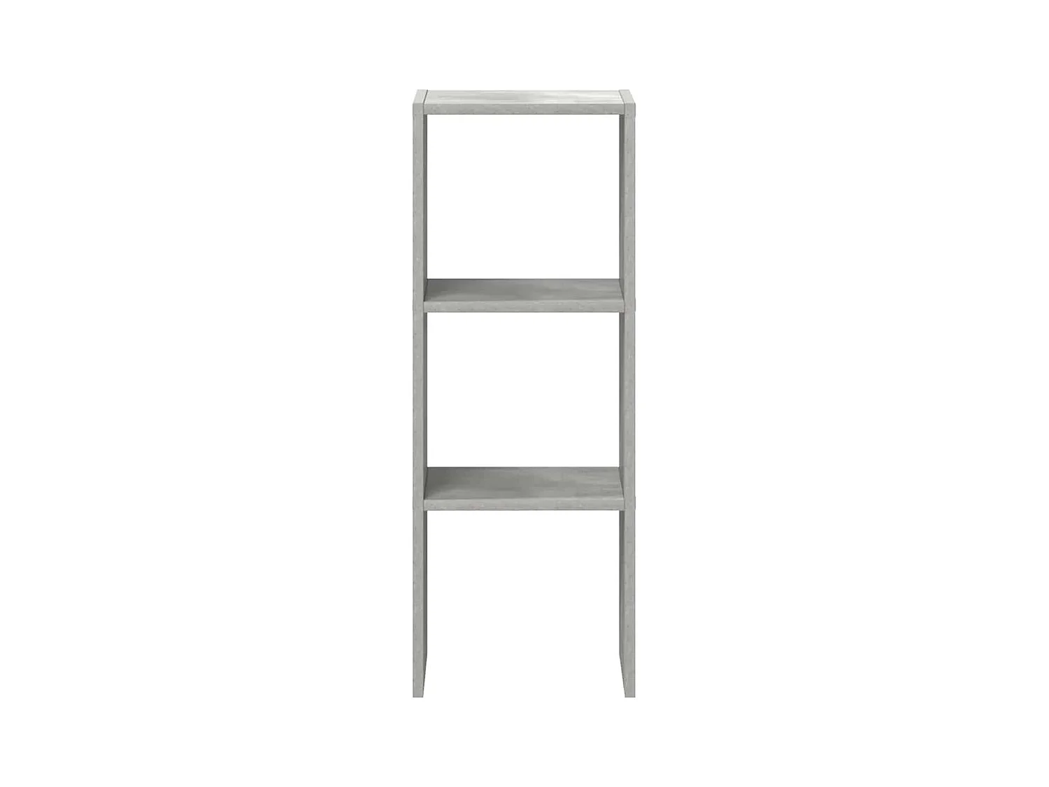 Bibliothèque | Etagère de rangement | Meuble de rangement empilable gris béton 30x30x80 cm bois d'ingénierie