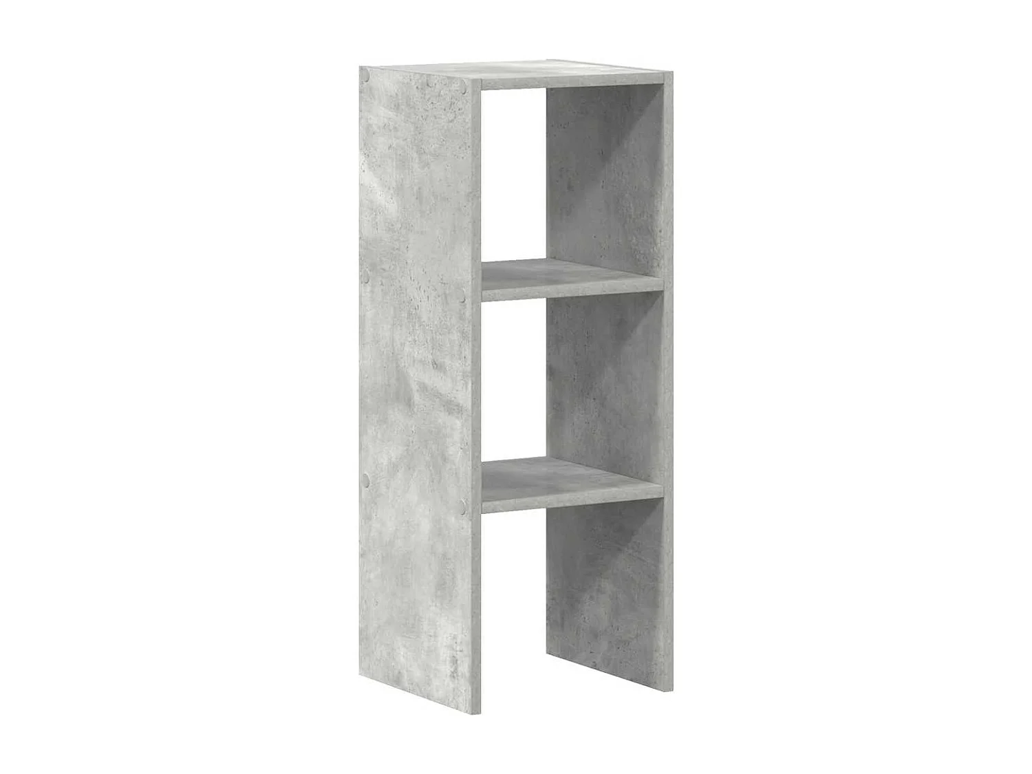Libreria | Scaffale | Mobile di stoccaggio Impilabili Grigio Cemento 30x30x80cm Legno Multistrato