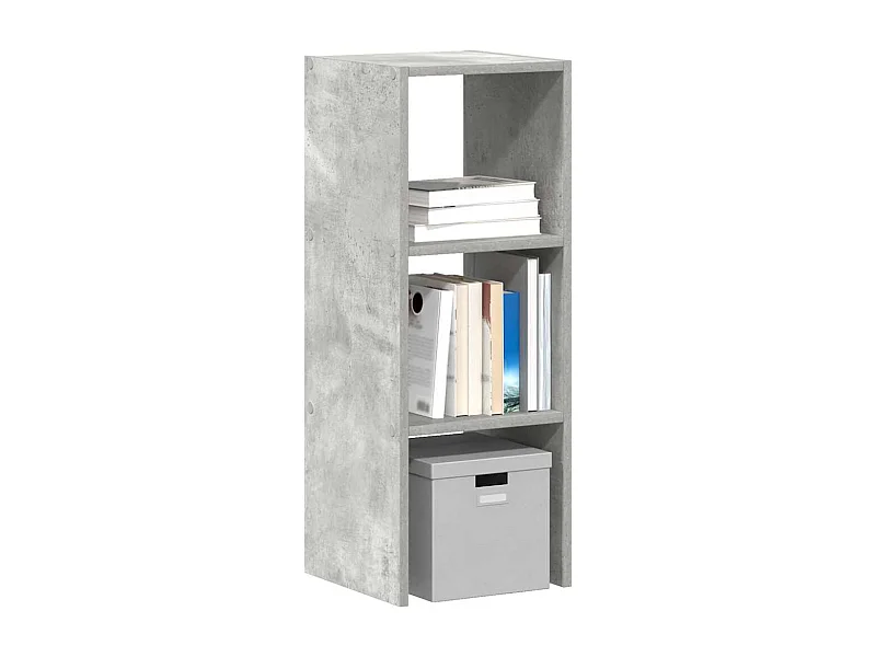 Libreria | Scaffale | Mobile di stoccaggio Impilabili Grigio Cemento 30x30x80cm Legno Multistrato