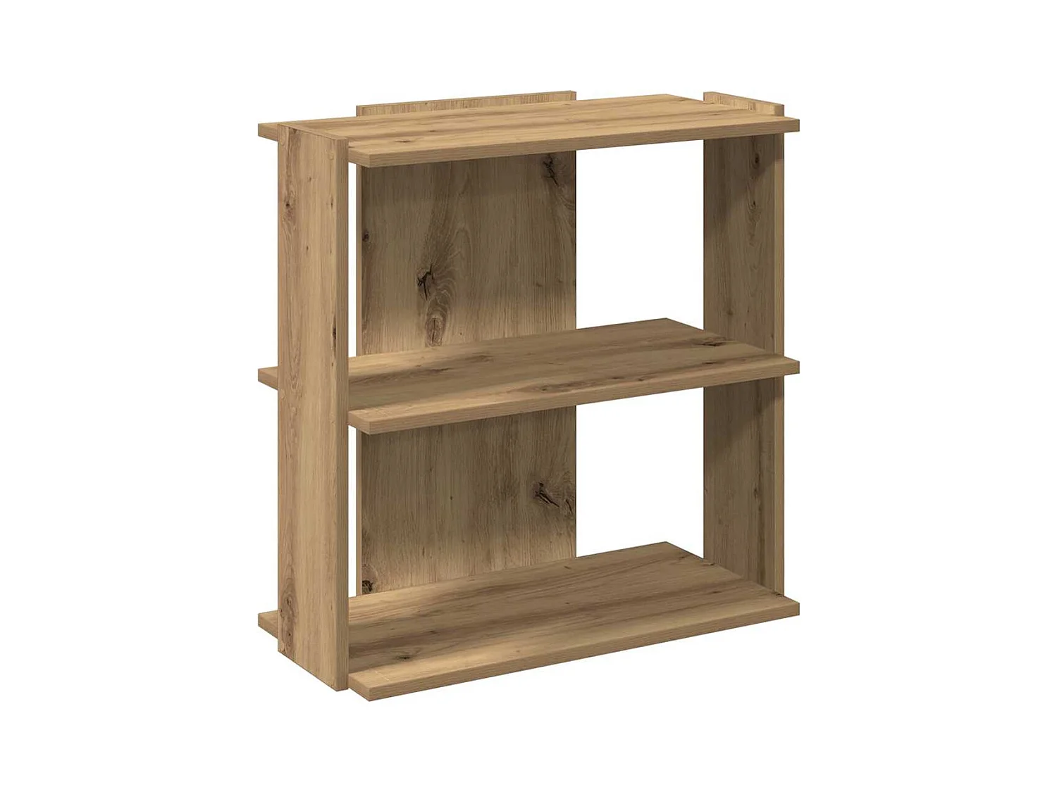 Bibliothèque | Etagère de rangement | Meuble de rangement à 3 niveaux chêne artisanal 60x30x60 cm