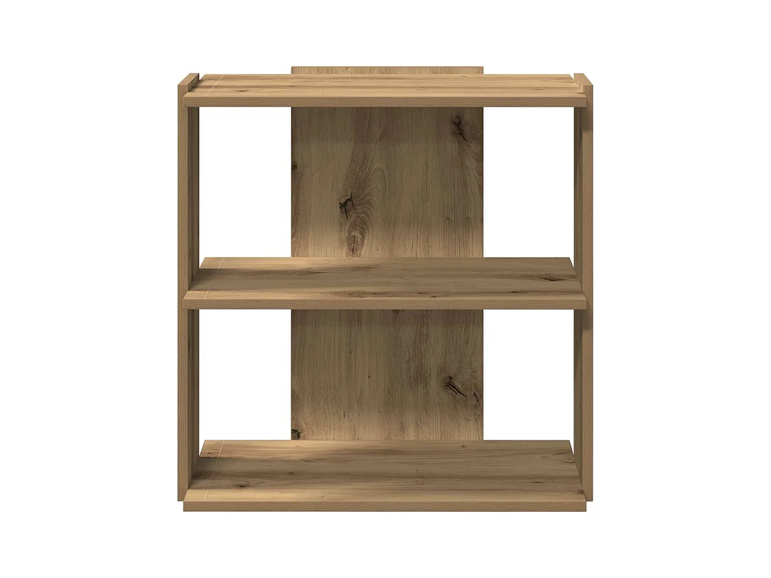 Bibliothèque | Etagère de rangement | Meuble de rangement à 3 niveaux chêne artisanal 60x30x60 cm