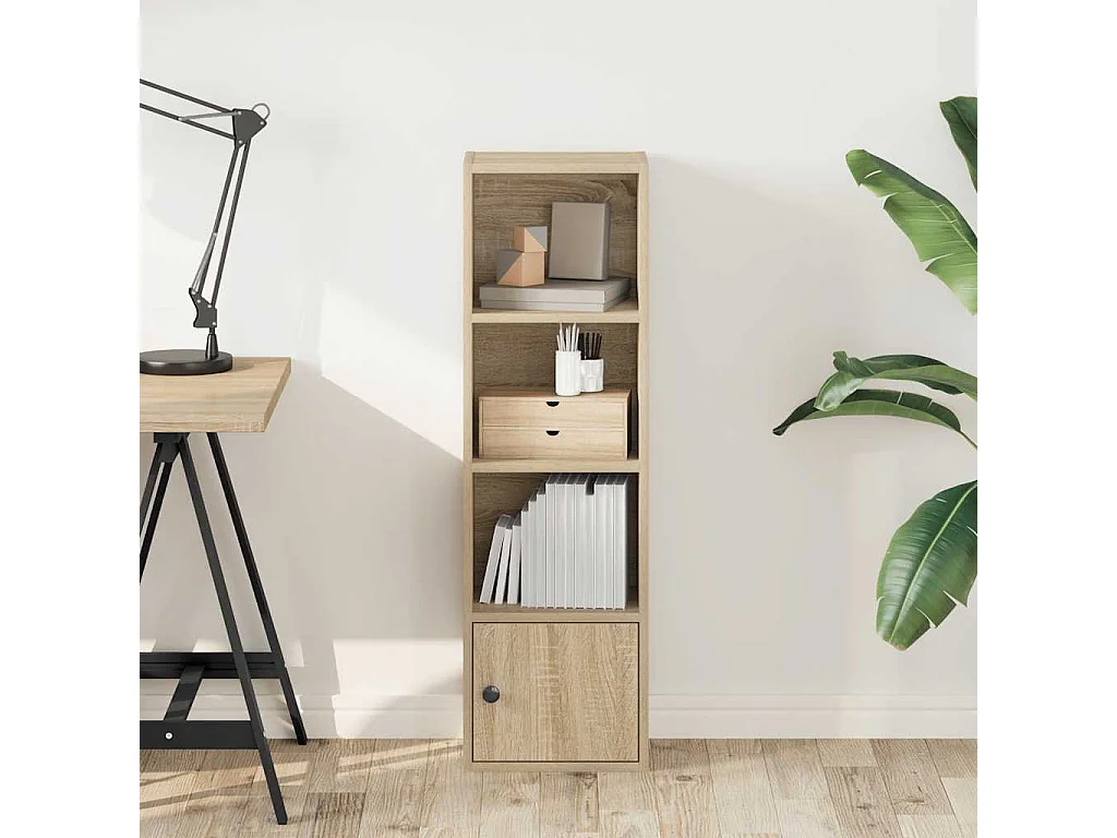 Libreria | Scaffale | Mobile di stoccaggio Rovere Sonoma 31x24x102 cm in Legno Multistrato
