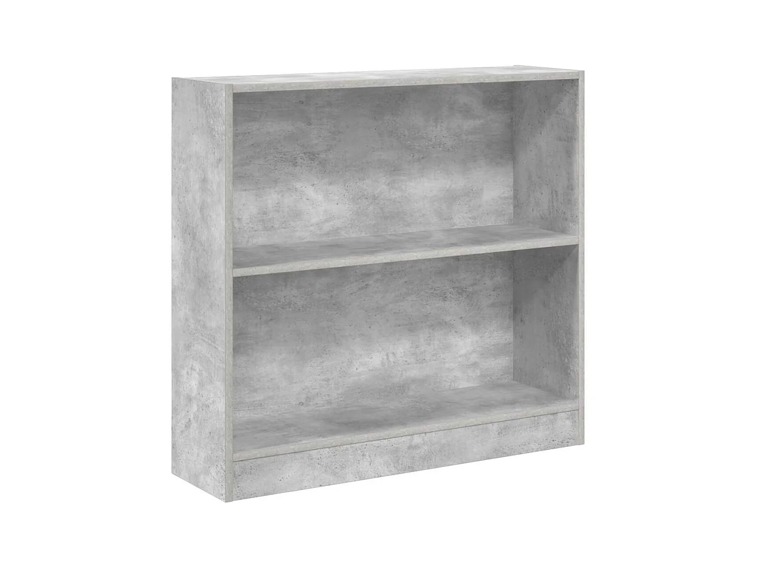 Bibliothèque | Etagère de rangement | Meuble de rangement Gris béton 80x24x75 cm Bois d'ingénierie