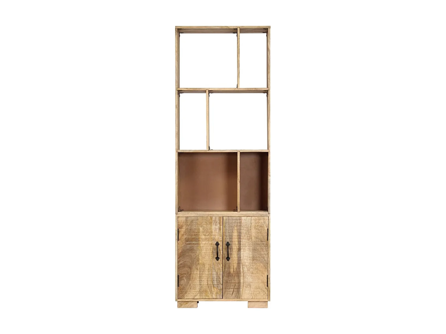 Bibliothèque | Etagère de rangement | Meuble de rangement 60x35x180 cm Bois de manguier solide