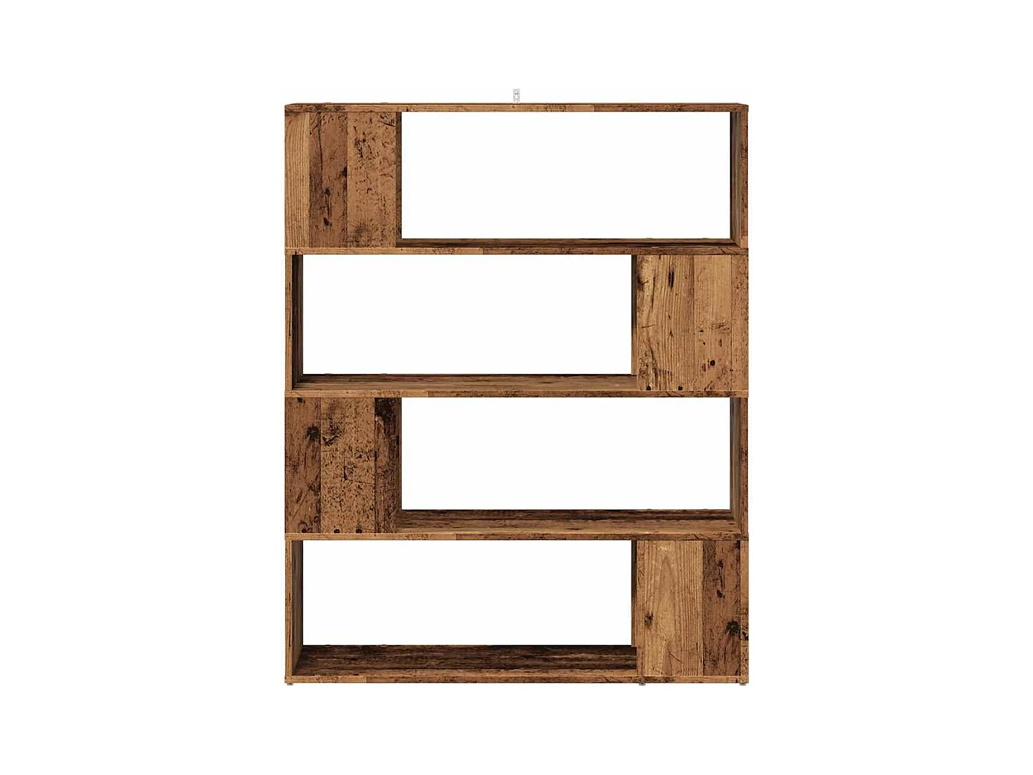 Bibliothèque | Etagère de rangement | Meuble de rangement vieux bois 100x24x124,5 cm