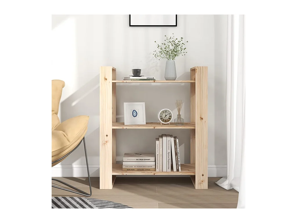 Bibliothèque | Etagère de rangement | Meuble de rangement 80x35x91 cm Pin massif