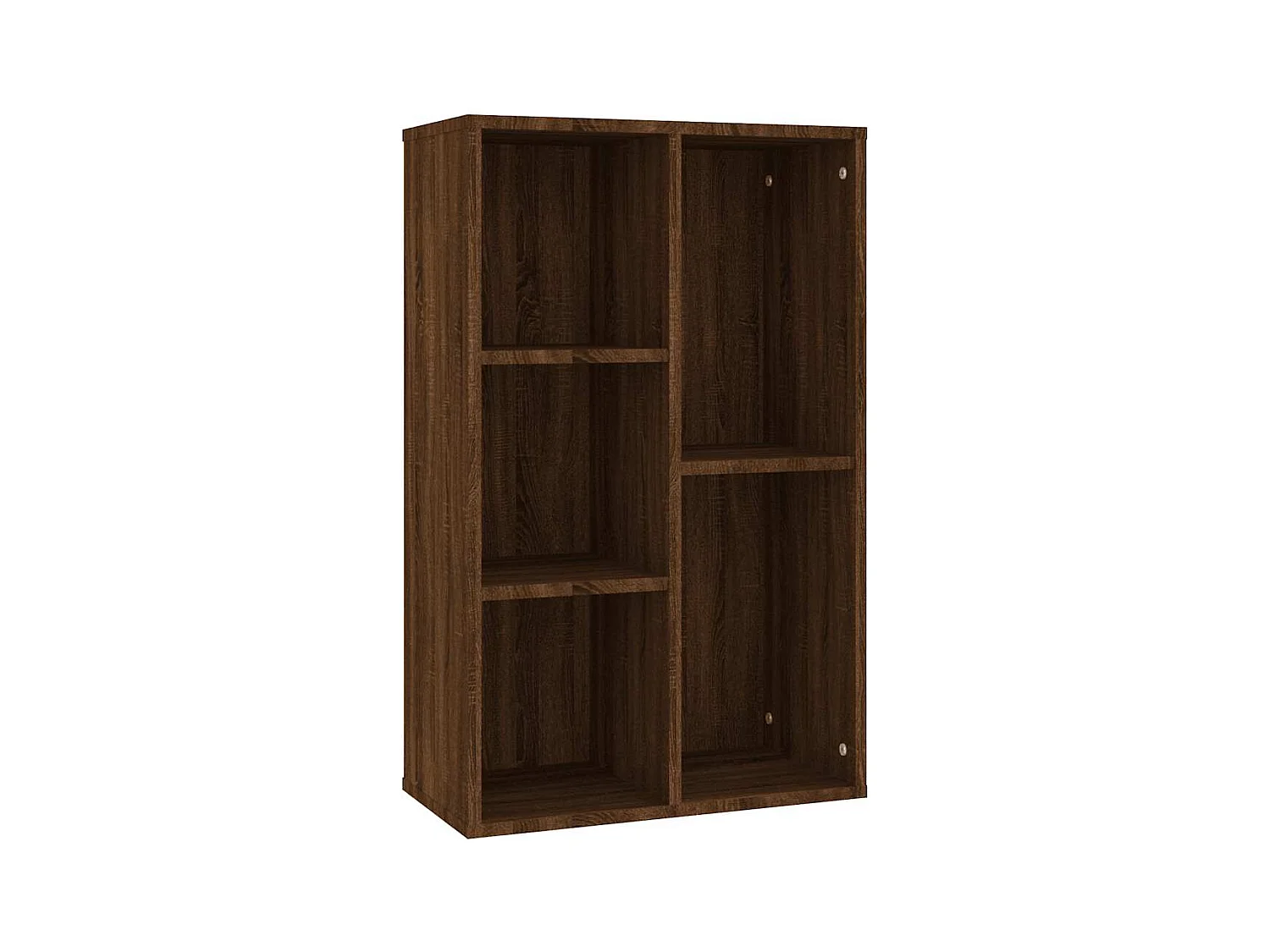 Libreria | Scaffale | Mobile di stoccaggio Credenza Rovere Marrone 50x25x80 cm Legno Multistrato