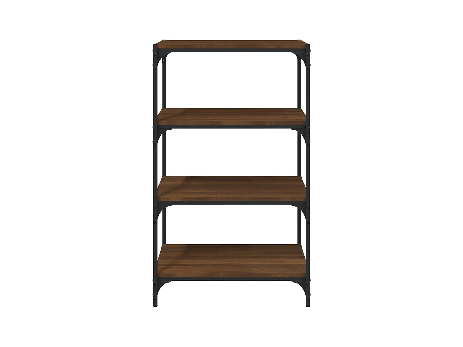 Bibliothèque | Etagère de rangement | Meuble de rangement Chêne brun 60x33x100 cm Bois d'ingénierie et acier