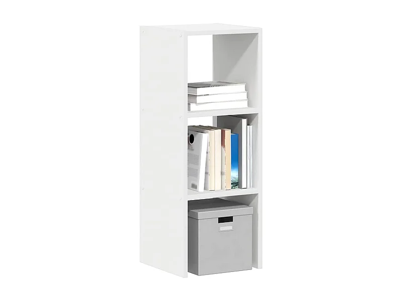 Bibliothèque | Etagère de rangement | Meuble de rangement empilable blanc 30x30x80 cm bois d'ingénierie