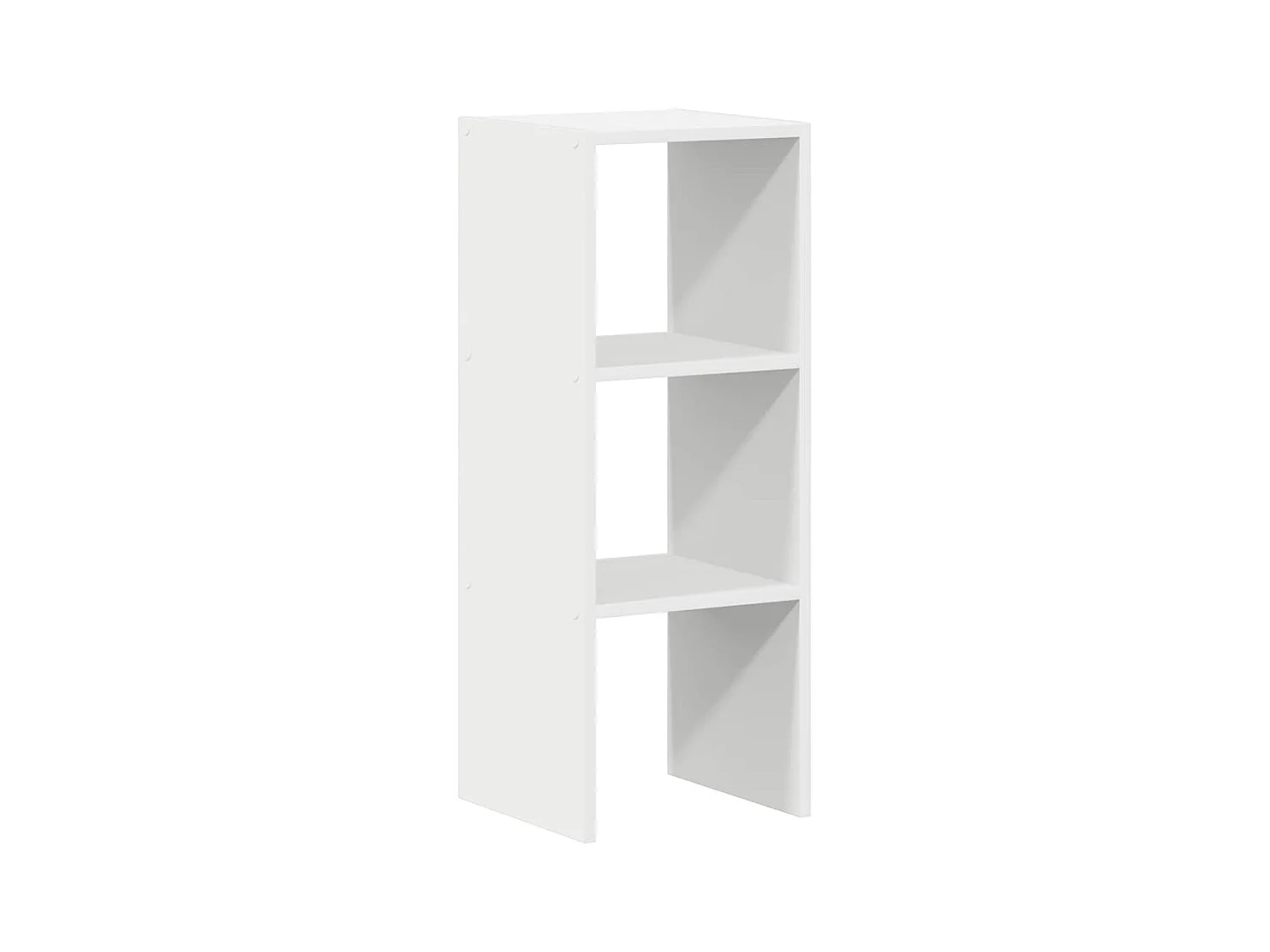 Bibliothèque | Etagère de rangement | Meuble de rangement empilable blanc 30x30x80 cm bois d'ingénierie