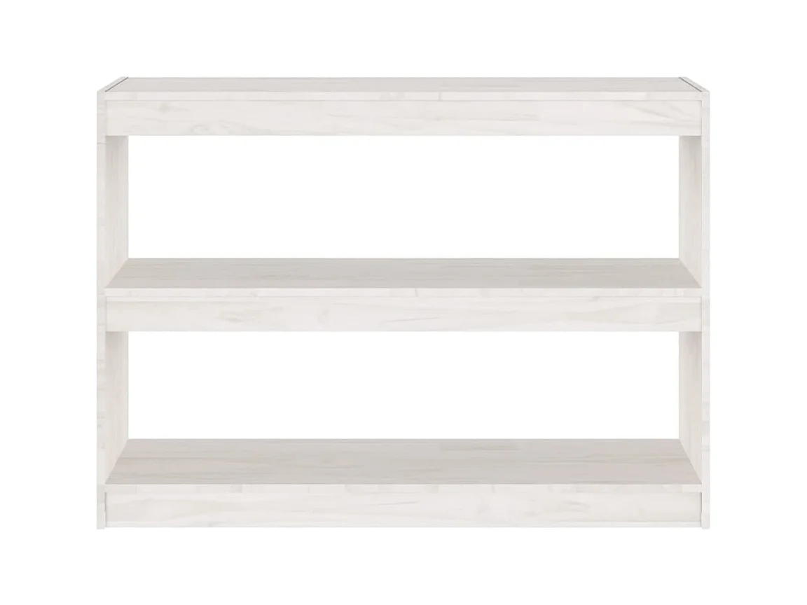Bibliothèque | Etagère de rangement | Meuble de rangement Blanc 100x30x71,5cm Pin massif