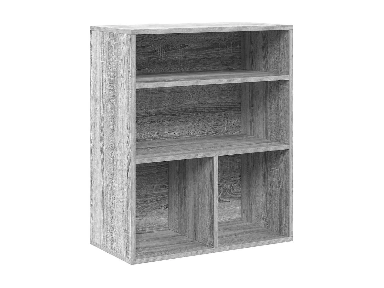 Bibliothèque | Etagère de rangement | Meuble de rangement sonoma gris 60x30x71,5 cm bois d'ingénierie
