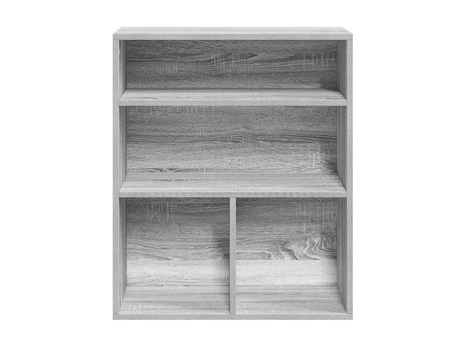 Bibliothèque | Etagère de rangement | Meuble de rangement sonoma gris 60x30x71,5 cm bois d'ingénierie
