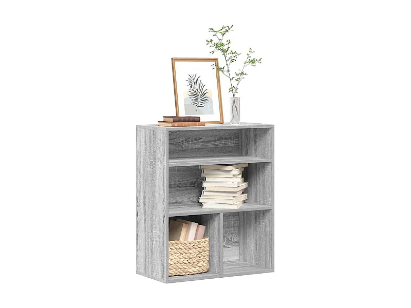 Libreria | Scaffale | Mobile di stoccaggio Grigio Sonoma 60x30x71,5 cm in Legno Multistrato