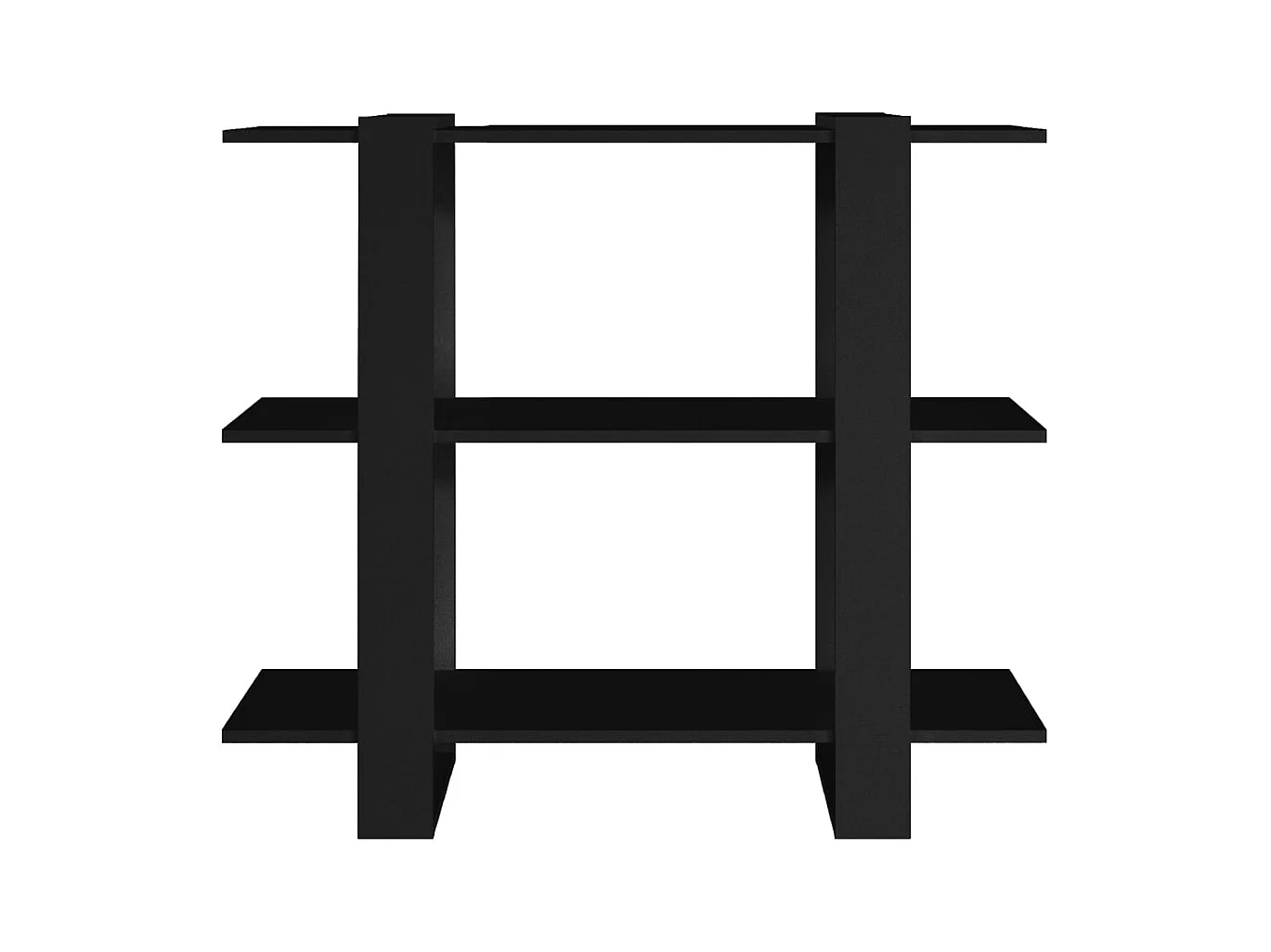 Bibliothèque | Etagère de rangement | Meuble de rangement Noir 100x30x123,5 cm