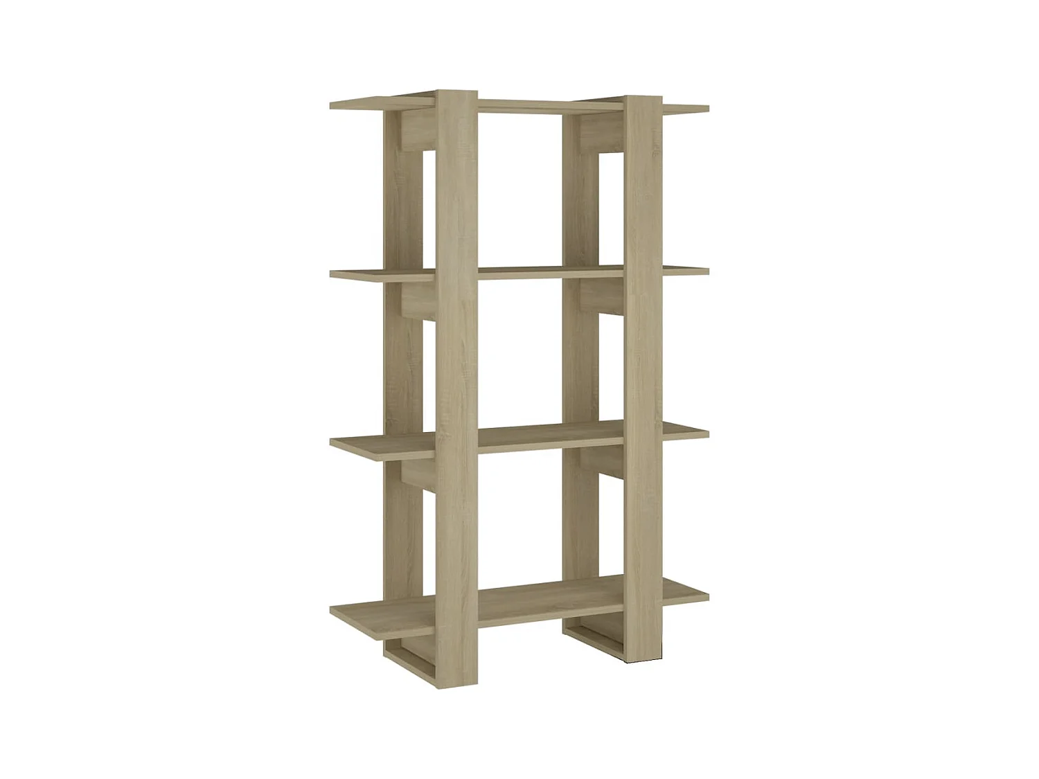 Bibliothèque | Etagère de rangement | Meuble de rangement Chêne Sonoma 80x30x123,5 cm