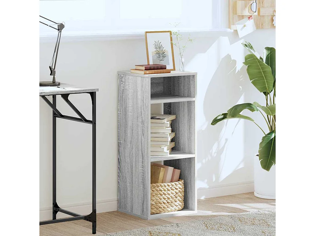 Bibliothèque | Etagère de rangement | Meuble de rangement sonoma gris 34x31x80 cm bois d'ingénierie