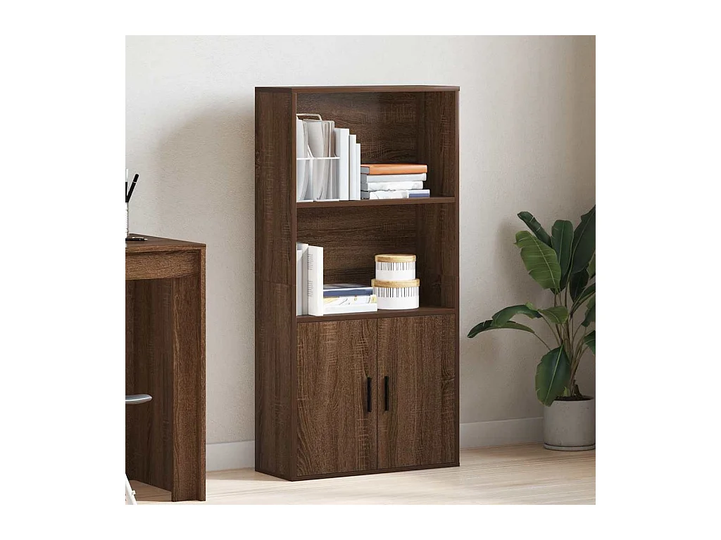 Bibliothèque | Etagère de rangement | Meuble de rangement chêne marron 60x24x120 cm bois d'ingénierie
