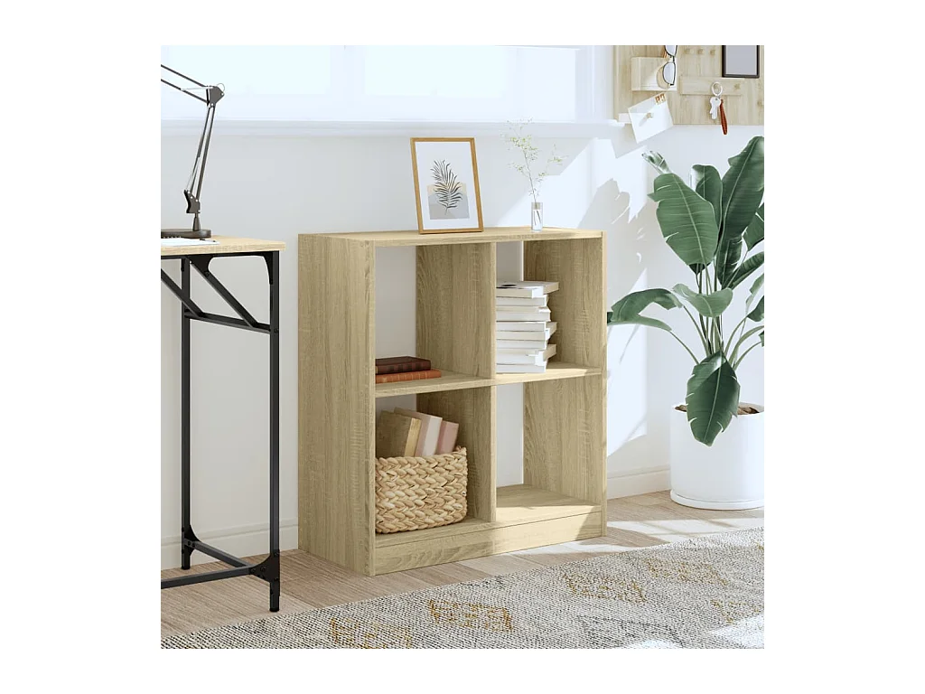 Bibliothèque | Etagère de rangement | Meuble de rangement chêne sonoma 68,5x32x75 cm bois d'ingénierie