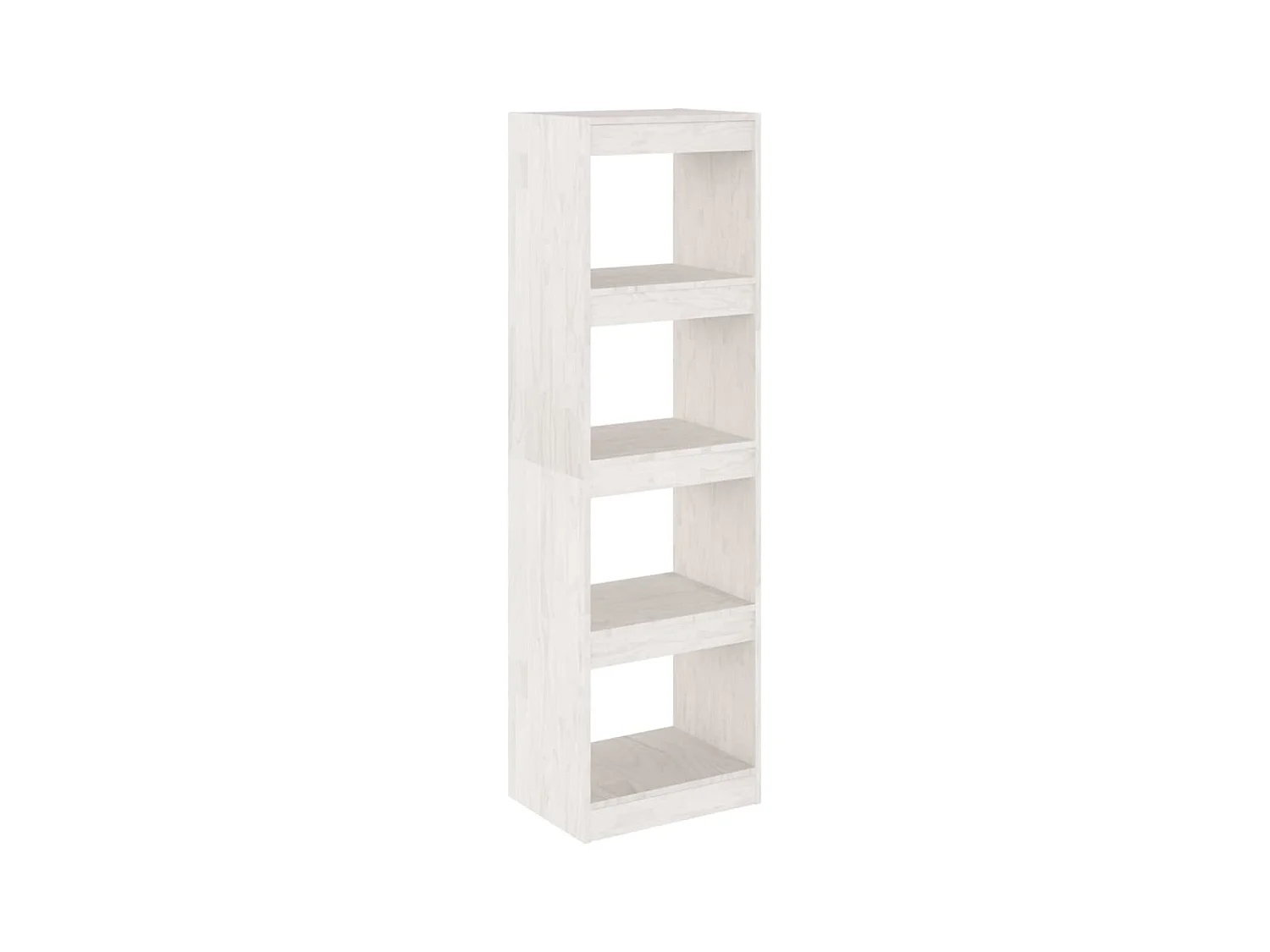 Libreria | Scaffale | Mobile di stoccaggio Divisorio Bianco 40x30x135,5 cm Legno Massello di Pino