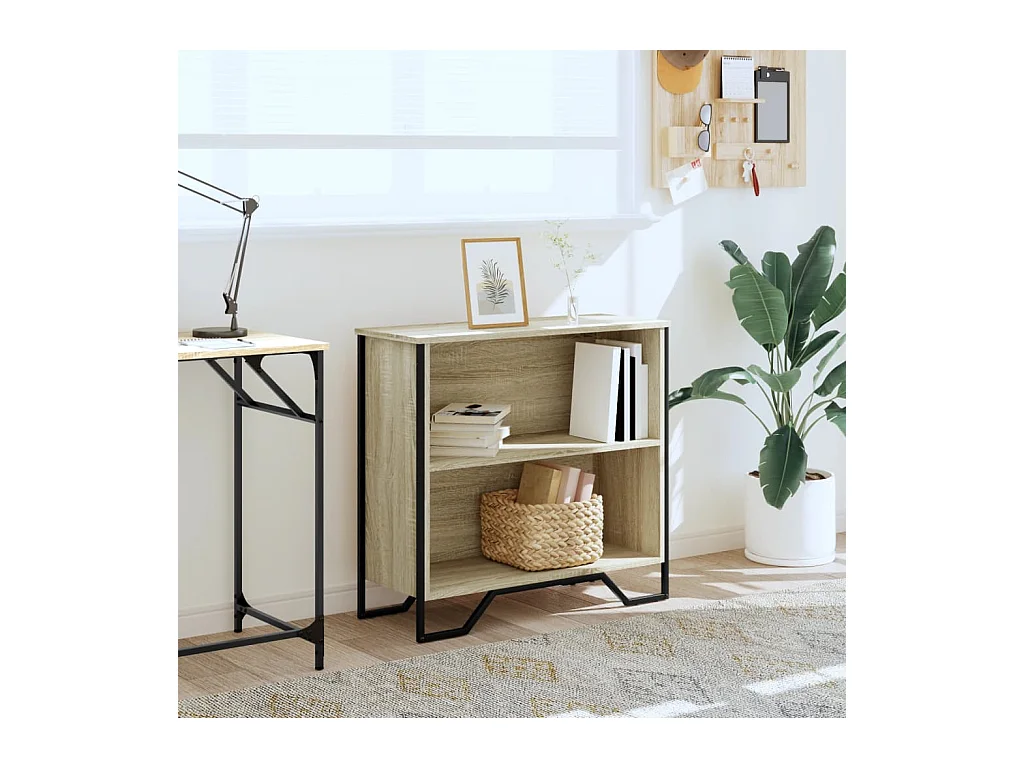 Bibliothèque | Etagère de rangement | Meuble de rangement chêne sonoma 80x31x74,5 cm bois d'ingénierie