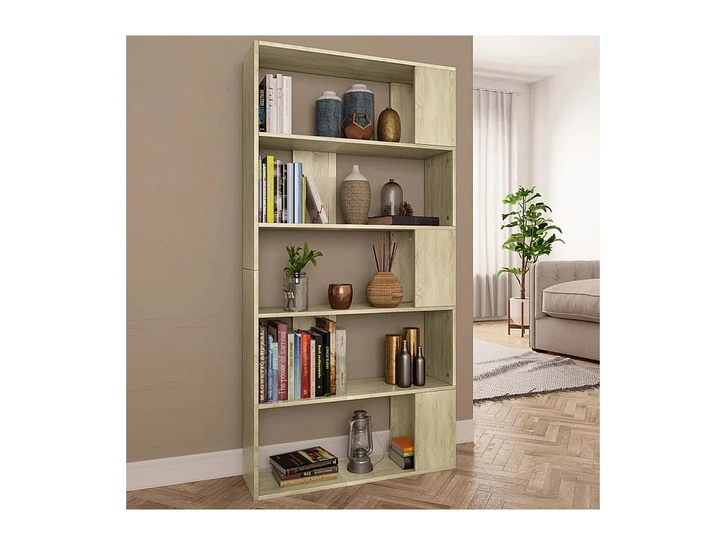 Bibliothèque | Etagère de rangement | Meuble de rangement Chêne sonoma Bois d’ingénierie