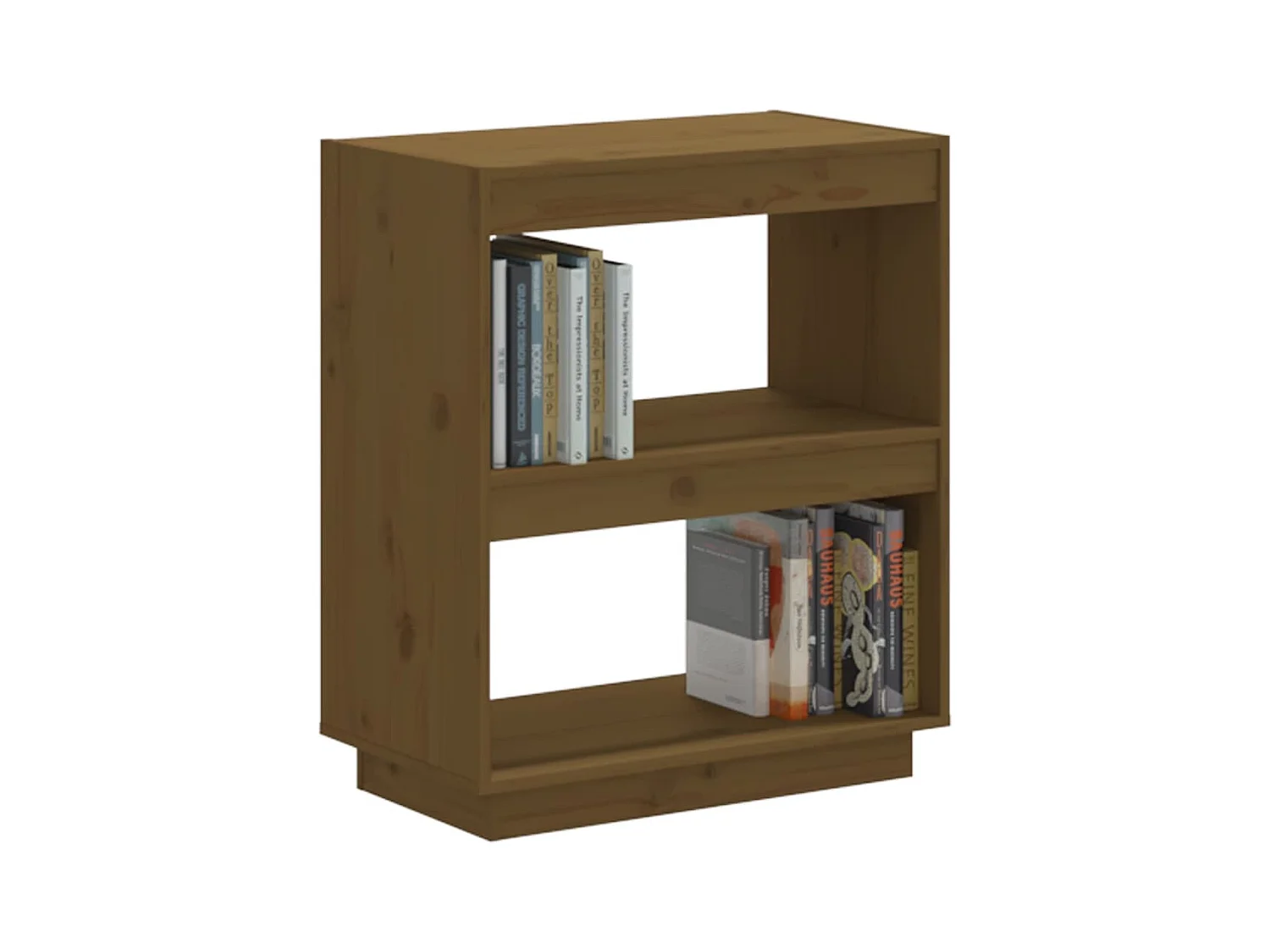 Bibliothèque | Etagère de rangement | Meuble de rangement Marron miel 60x35x71 cm Bois de pin massif
