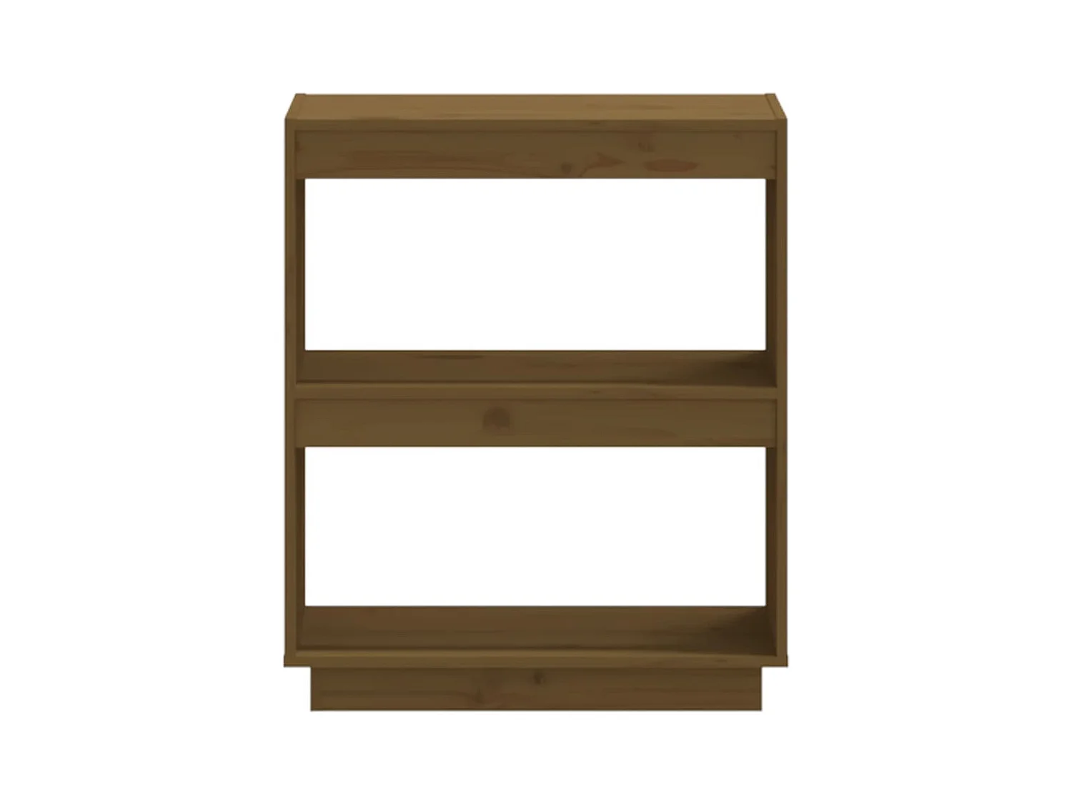 Bibliothèque | Etagère de rangement | Meuble de rangement Marron miel 60x35x71 cm Bois de pin massif