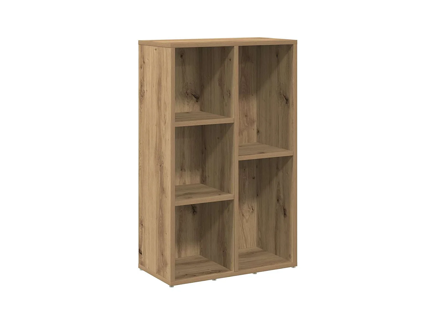 Libreria | Scaffale | Mobile di stoccaggio Rovere Artigianale 50x25x80 cm in Legno Multistrato