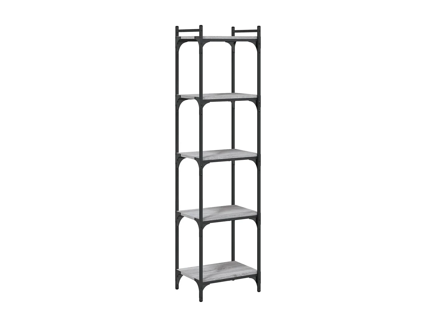 Bibliothèque | Etagère de rangement | Meuble de rangement à 5 niveaux sonoma gris 40x30x154 cm