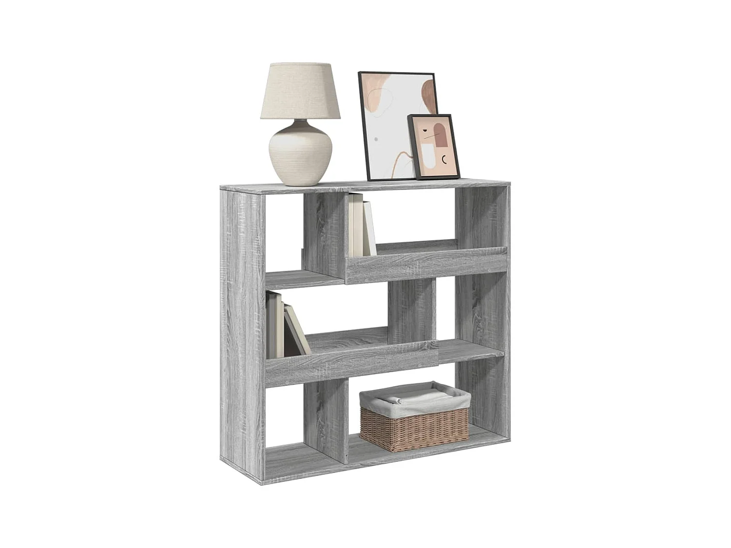 Bibliothèque | Etagère de rangement | Meuble de rangement sonoma gris 100x33x94,5 cm