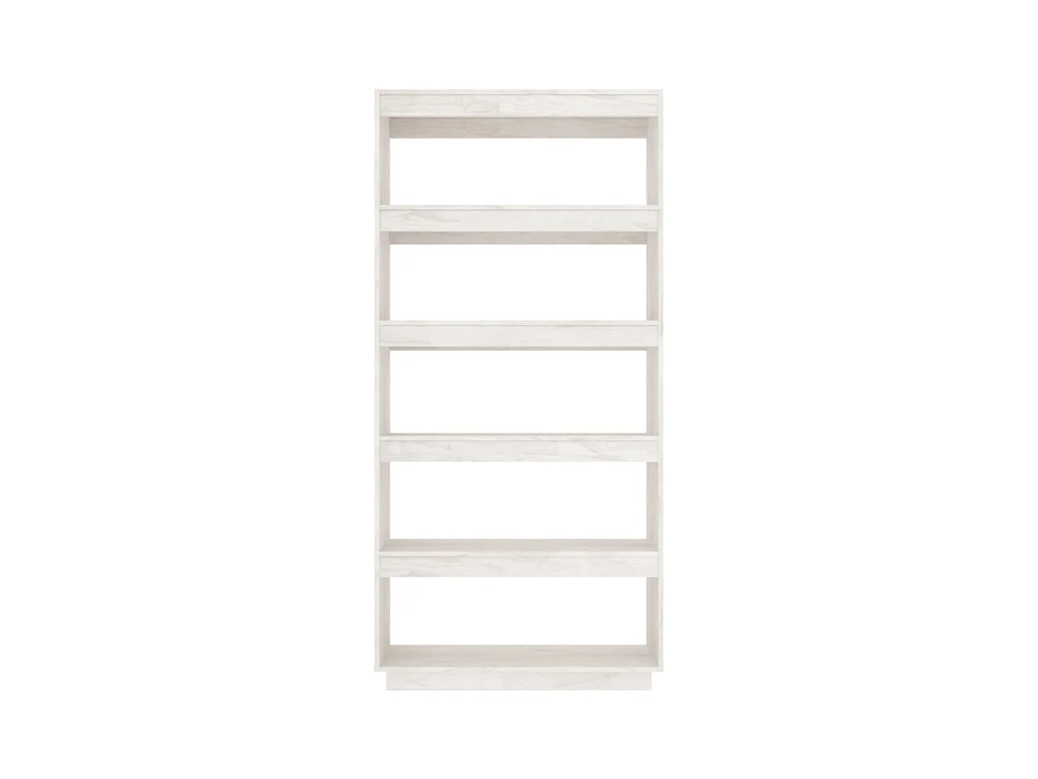 Libreria | Scaffale | Mobile di stoccaggio Divisorio Bianco 80x35x167 cm in Massello di Pino